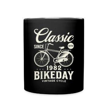 Cyclist 1982 Bike 40 years anniversary - Full Colour Mug - black - Front