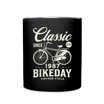 Cyclist 1987 Bike 35 years anniversary - Full Colour Mug - black - Front