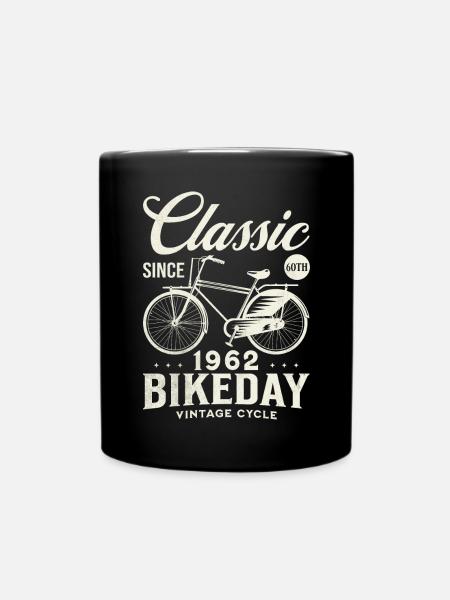 Cycliste 1962 Vélo 60 Ans Anniversaire - Mug uni - noir