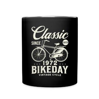Cyclist 1972 Bike 50 years anniversary - Full Colour Mug - black - Front