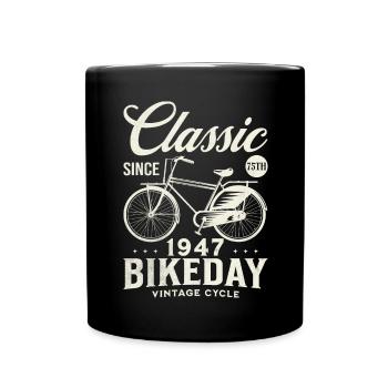 Cyclist 1947 Bike 75 years anniversary - Full Colour Mug - black - Front