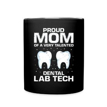 Conception de cliniques dentaires et de techniciens de laboratoire dentaire - Mug uni - noir - Devant