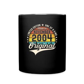 Original November 2004 18th birthday gift - Full Colour Mug - black - Front