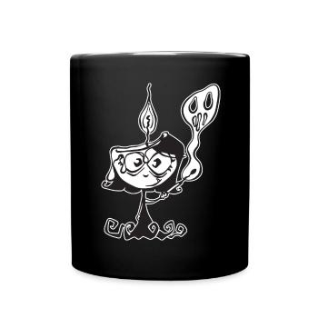 Vampire candle - Full Colour Mug - black - Front