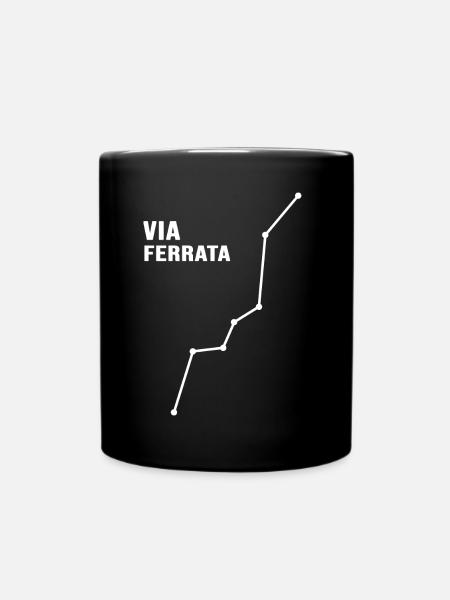 Via Ferrata Via Ferrata alpinisme alpiniste - Mug uni - noir