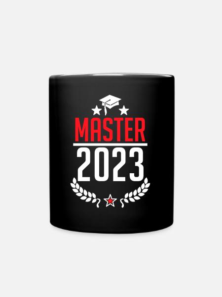 Abschluss 2023 - Master 2023 Studium Student Uni - Tasse einfarbig - Schwarz