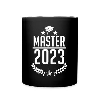 Abschluss 2023 - Master 2023 Studium Student Uni - Tasse einfarbig - Schwarz - Vorne