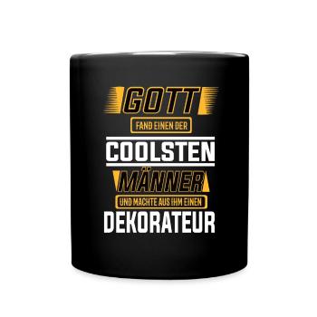 Dekorateur, einer der coolsten Männer der Welt - Tasse einfarbig - Schwarz - Vorne