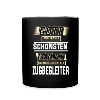 Zugbegleiter, einer der schönsten Männer der Welt - Tasse einfarbig - Schwarz - Vorne