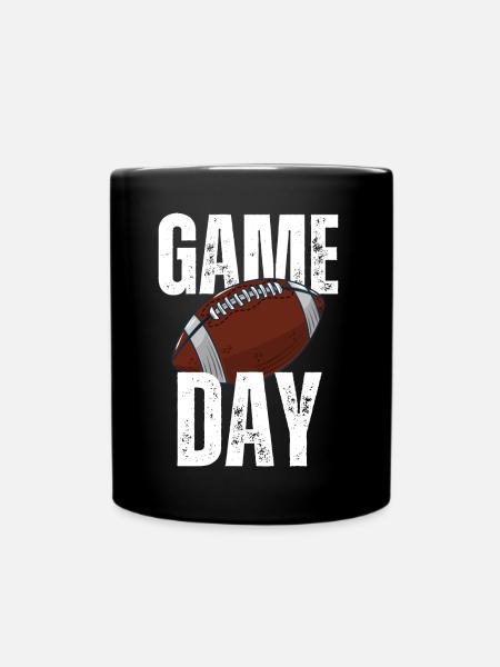 American Football Spieltag - Tasse einfarbig - Schwarz
