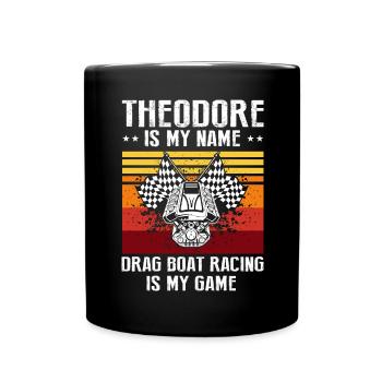 Speedboat Racing Design for Racing Boaters - Full Colour Mug - black - Front