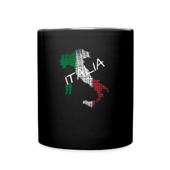 Itlay - Tasse einfarbig - Schwarz - Vorne