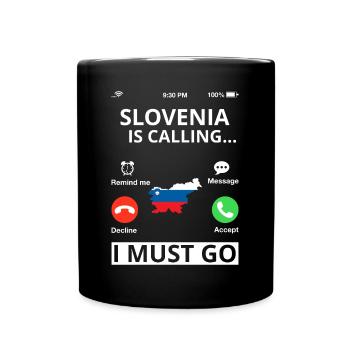 Slowenien Flagge Balkan Slowenische Fahne Vintage - Tasse einfarbig - Schwarz - Vorne