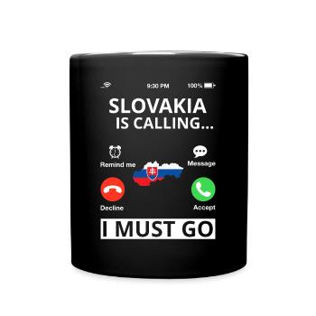 Slovakia Flag Vintage Slovak Flag Home - Full Colour Mug - black - Front