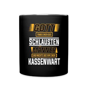 Kassenwart einer der schlausten Männer Der Welt - Tasse einfarbig - Schwarz - Vorne