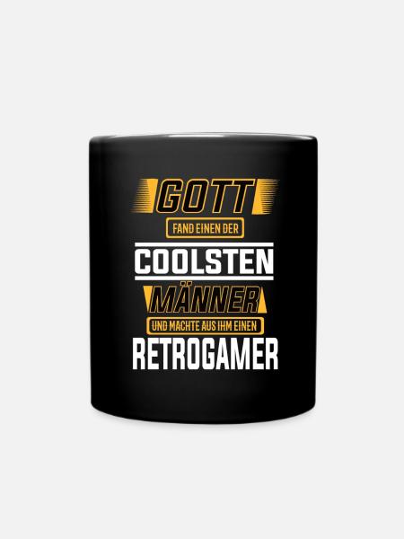 Retrogamer einer der coolsten Männer der Welt - Tasse einfarbig - Schwarz