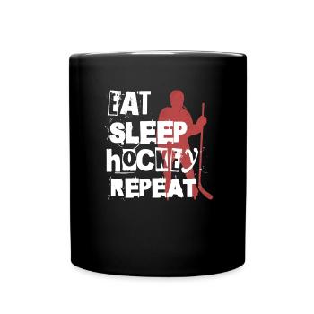 Joueur de hockey sur glace Maillot de hockey sur glace Cadeau - Mug uni - noir - Devant