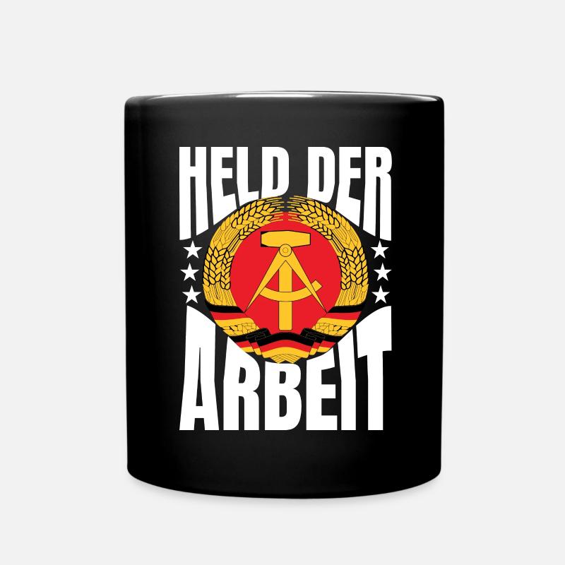 Held der Arbeit DDR Geschenk - Tasse einfarbig - Schwarz