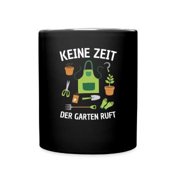 Gärtnerin Gärtner Hobbygärtner Geschenk - Tasse einfarbig - Schwarz - Vorne