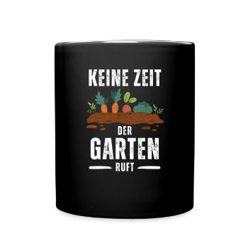 Gärtnerin Gärtner Gartenfreunde Geschenk - Tasse einfarbig - Schwarz - Vorne