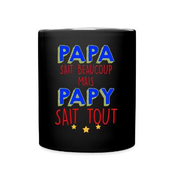 Papy meilleur Bricoleur Que Papa - Mug uni - noir - Devant