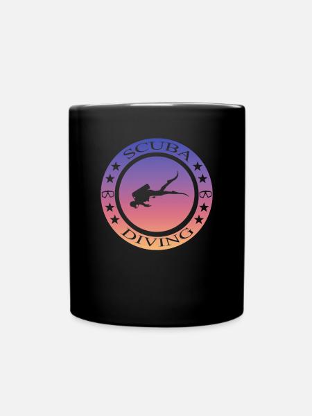 Scuba Diving - Tasse einfarbig - Schwarz