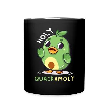 Avocat Saint Quackamoly Vegan Duck Fun - Mug uni - noir - Devant