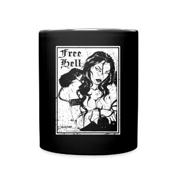 Free Hell - Mug uni - noir - Devant