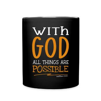 Messages de la Bible Jésus Lion Tribu Juda - Mug uni - noir - Devant