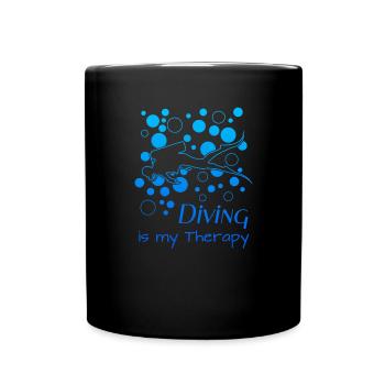 Diving Scuba Diving Tauchen - Tasse einfarbig - Schwarz - Vorne