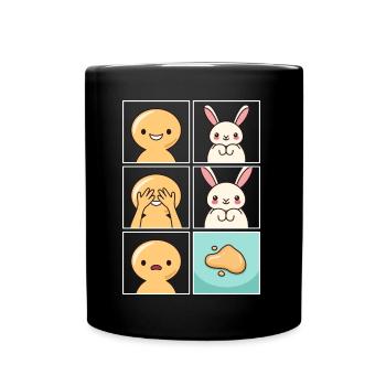 Conception de de lapin pour les propriétaires d’animaux de compagnie de lapin - Mug uni - noir - Devant