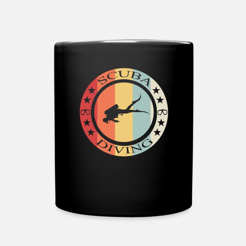 Tauchen, Scuba Diving - Tasse einfarbig - Schwarz