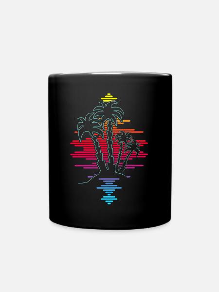 23F 0283 bk - Tasse einfarbig - Schwarz