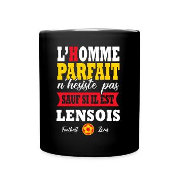 Lens Lensois supporter Football Lens - Mug uni - noir - Devant