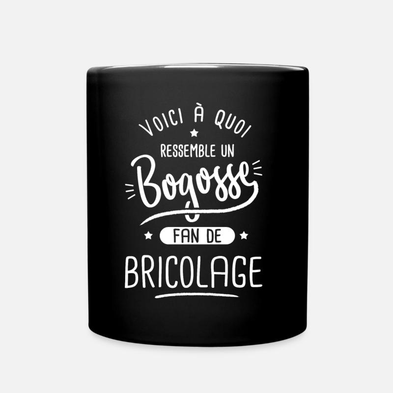 Bricolage Bogosse fan de bricolage - Mug uni - noir