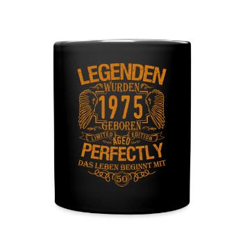 50 birthday, born in 1975 - Full Colour Mug - black - Front