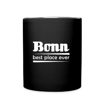 Bonn - best place ever - Tasse einfarbig - Schwarz - Vorne