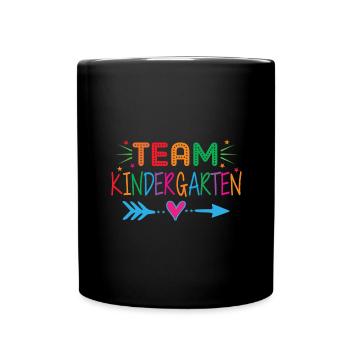 Team Kindergarten Parents Educator Preschool - Full Colour Mug - black - Front