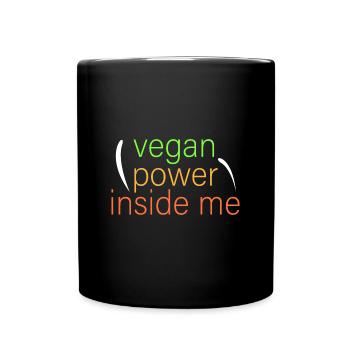 le pouvoir végétalien en moi - Mug uni - noir - Devant