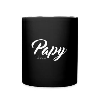 Papy d amour, grand-père d'amour - Mug uni - noir - Devant