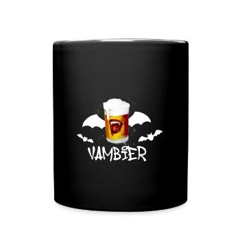 vambier,vampir,halloween,fledermaus,kostüm - Tasse einfarbig - Schwarz - Vorne