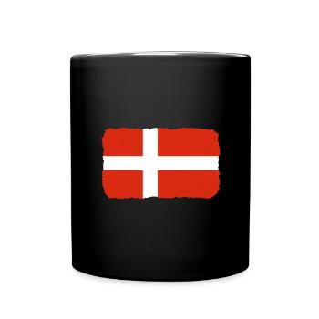Denmark Flag Scandinavia Danish Flag Travel - Full Colour Mug - black - Front