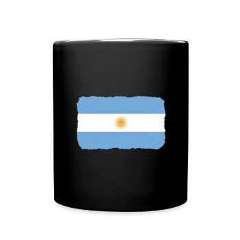 Drapeau Argentine Amérique du Sud Drapeau Argentine - Mug uni - noir - Devant