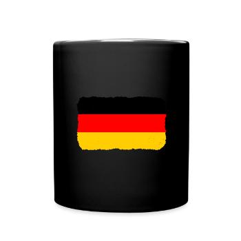Drapeau de l’Allemagne Drapeau allemand Used Look Home - Mug uni - noir - Devant