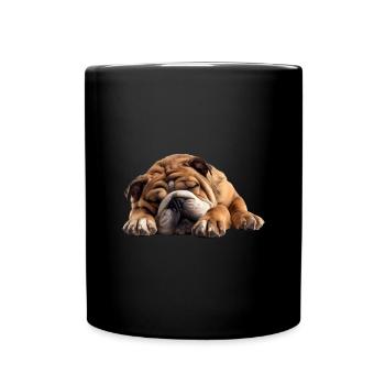Bouledogue - Mug uni - noir - Devant