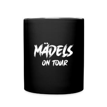 Mädels Tour Frauen Mannschaft Verein Junggesellin - Tasse einfarbig - Schwarz - Vorne