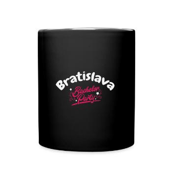Bachelor Party Shirt Bratislava Pre Wedding - Full Colour Mug - black - Front