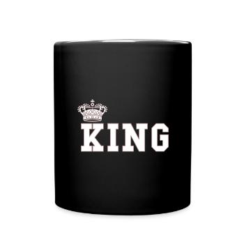 Roi - reine idée cadeau - Mug uni - noir - Devant