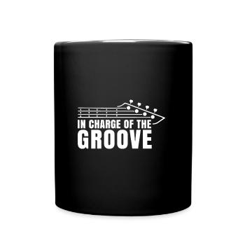 Bassist In Charge of the Groove Bass Musician - Full Colour Mug - black - Front