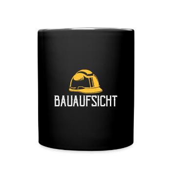 Maurermeister Bauaufsicht Maurer Design - Tasse einfarbig - Schwarz - Vorne